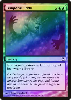 Temporal Eddy FOIL Time Spiral NM Blue Common MAGIC GATHERING CARD ABUGames - Image 1