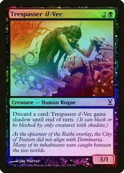 Trespasser il-Vec FOIL Time Spiral NM Black Common MAGIC MTG CARD ABUGames - Image 1