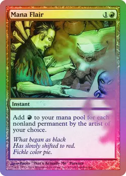 Mana Flair FOIL Unhinged NM Red Common MAGIC THE GATHERING MTG CARD ABUGames - Image 1