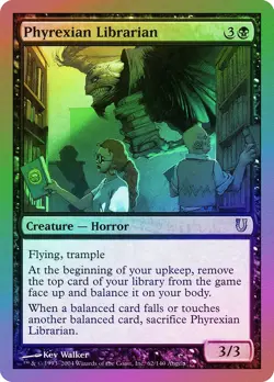 Phyrexian Librarian FOIL Unhinged NM Black Uncommon MAGIC MTG CARD ABUGames - Image 1