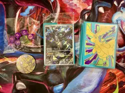 Ascended Heroes Sealed N’s Zekrom Promo Card (031), Dice, Sleeves, & Coin (A) - Image 1