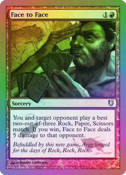 Face to Face FOIL Unhinged NM Red Uncommon MAGIC THE GATHERING CARD ABUGames - Image 1