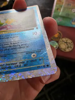Pokemon Card Squirtle Reverse Holo 95/110 - Image 3