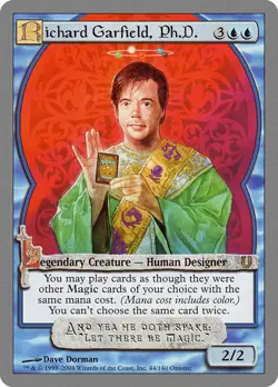 Richard Garfield, Ph.D. Unhinged NM Blue Rare MAGIC GATHERING CARD ABUGames - Image 1