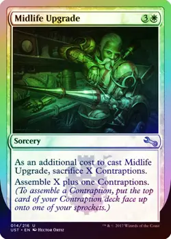 Midlife Upgrade FOIL Unstable NM White Uncommon MAGIC GATHERING CARD ABUGames - Image 1