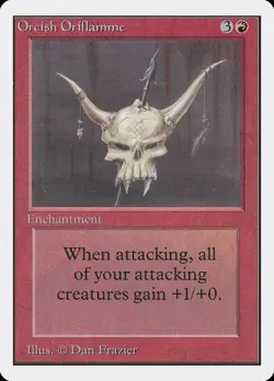 Orcish Oriflamme Unlimited PLD Red Uncommon MAGIC THE GATHERING CARD ABUGames - Image 1