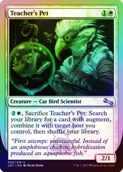 Teacher's Pet FOIL Unstable NM White Uncommon MAGIC GATHERING CARD ABUGames - Image 1