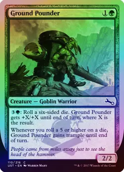 Ground Pounder FOIL Unstable NM Green Common MAGIC THE GATHERING CARD ABUGames - Image 1
