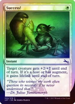 Success! FOIL Unstable NM White Common MAGIC THE GATHERING MTG CARD ABUGames - Image 1