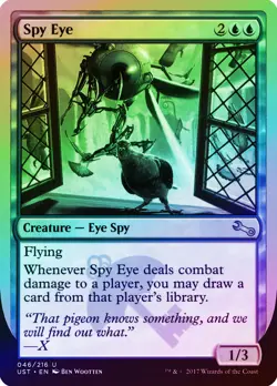 Spy Eye FOIL Unstable NM Blue Uncommon MAGIC THE GATHERING MTG CARD ABUGames - Image 1