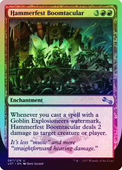 Hammerfest Boomtacular FOIL Unstable NM Red Uncommon MAGIC MTG CARD ABUGames - Image 1