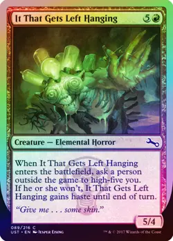 It That Gets Left Hanging FOIL Unstable NM Red Common MAGIC MTG CARD ABUGames - Image 1
