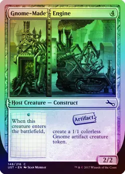 Gnome-Made Engine FOIL Unstable NM Artifact Common MAGIC MTG CARD ABUGames - Image 1