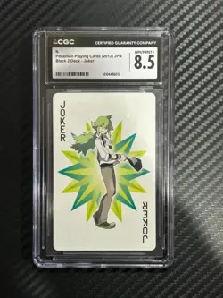 2012 POKEMON BLACK 2 PLAYING CARDS JOKER TRAINER (N) CGC 8.5 - Image 1