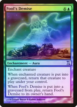 Fool's Demise FOIL Time Spiral NM Blue Uncommon MAGIC GATHERING CARD ABUGames - Image 1