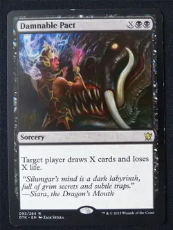 Damnable Pact - DTK - Mtg Card #FT - Image 1