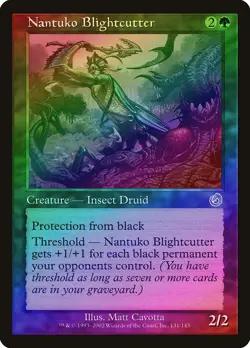 Nantuko Blightcutter FOIL Torment HEAVILY PLD Green Rare MAGIC MTG CARD ABUGames - Image 1