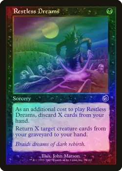 Restless Dreams FOIL Torment NM Black Common MAGIC THE GATHERING CARD ABUGames - Image 1
