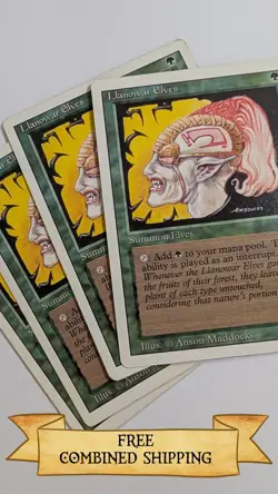 4x Llanowar Elves Revised Edition Regular - Image 1