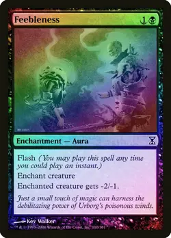 Feebleness FOIL Time Spiral NM Black Common MAGIC THE GATHERING CARD ABUGames - Image 1