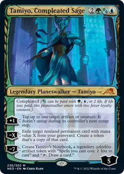 Tamiyo, Compleated Sage *Foil* NEO 238 NM - Image 1