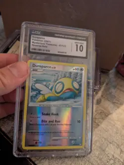 TOP POP 3) CGC 10 GEM Pokemon Mysterious Treasures 47/123 Dunsparce Reverse Holo - Image 2