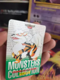 Pokemon Karte Card carddass Monsters collection green 1996 japanese Arcanine Ex- - Image 2