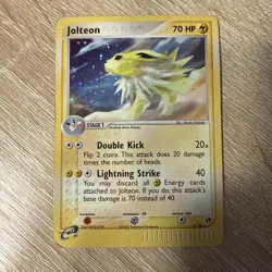 Pokemon TCG Jolteon 6/100 Holo Rare Sandstorm English 2003 - Image 1