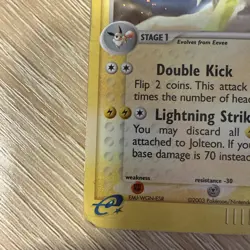 Pokemon TCG Jolteon 6/100 Holo Rare Sandstorm English 2003 - Image 2