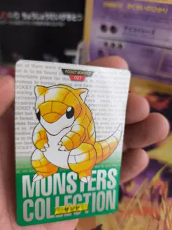 Pokemon Karte Card carddass Monsters collection Green 1996 japanese Sandshrew Ex - Image 3
