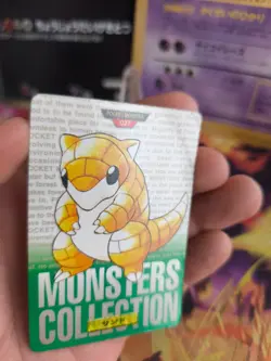 Pokemon Karte Card carddass Monsters collection Green 1996 japanese Sandshrew Ex - Image 4