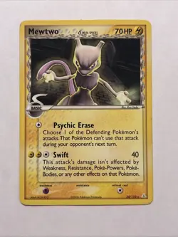 Mewtwo (Delta Species) Rare Holon Phantoms 24/110 Lightning Normal Pokemon TCG - Image 1