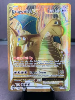 Pokemon TCG Dragonite ex 106/108 XY:Evolutions Set Full Art Holo Rare - Image 1