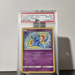 Pokemon 2017 Shining Legends Shining Mew 40/73 Holo PSA 10 English - Image 1