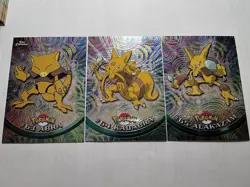 Topps Chrome 1999 Abra, Kadabra, Alakazam - $100 - excellent condition! - Image 1