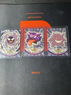 Pokemon Topps Vintage Full Evolution Set - #92 #93 #94 - Gastly Haunter Gengar - Image 1