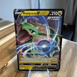 Rayquaza V 100/159 Crown Zenith Ultra Rare Holo Pokemon TCG Card NM - Image 1