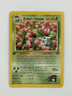 Pokemon TCG 1st Edition Erika’s Ivysaur 41/132 - Gym Challenge NM - Image 1