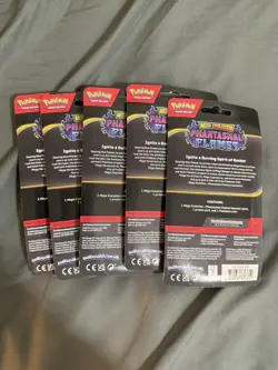 Pokemon TCG Mega Evolution Phantasmal Flames Single Pack Blister x5 - Image 2