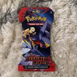 Pokemon TCG S&V Destined Rivals Booster Pack Sleeved Factory Sealed New 34GU - Image 1