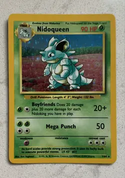Pokemon TCG Nidoqueen Jungle 7/64 Holo Unlimited Holo Rare - Image 1