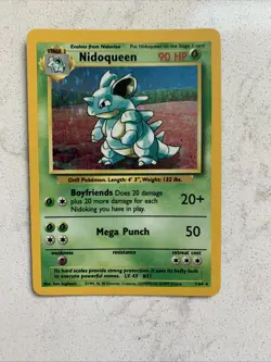 Pokemon TCG Nidoqueen Jungle 7/64 Holo Unlimited Holo Rare - Image 2