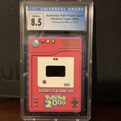 CGC 8.5 Pokemon Authentic Film Frame Card 35mm 2000 Movie Topps - Moltres - Image 1