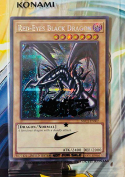 Yugioh Red-Eyes Black Dragon Nike Worlds Promo Collaboration 2025 NKC1-EN002 - Image 1