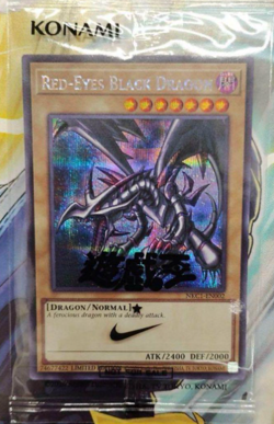 Yugioh Red-Eyes Black Dragon Nike Worlds Promo Collaboration 2025 NKC1-EN002 - Image 3