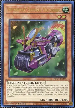 Superheavy Samurai Motorbike MP24-EN186 25th Anniversary Tin 1st Ed - Yugioh - Image 1