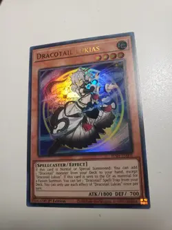 Dracotail Lukias JUSH-EN001 YuGiOh Justice Hunters - Image 1