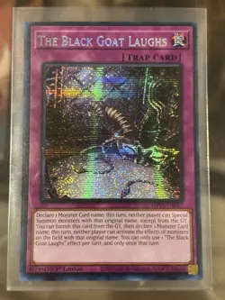 Yugioh! The Black Goat Laughs Mega-Pack MP25-EN057 Prismatic Secret Rare - Image 1