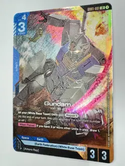 Gundam GD01-001 LR FOIL - Newtype Rising - Gundam Card Game RX-78-2 NM Foil - Image 4