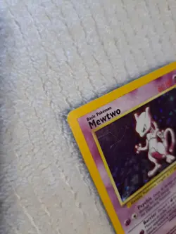 Mewtwo 10/102 Holo Base Set Pokemon Card First Edition - Image 5